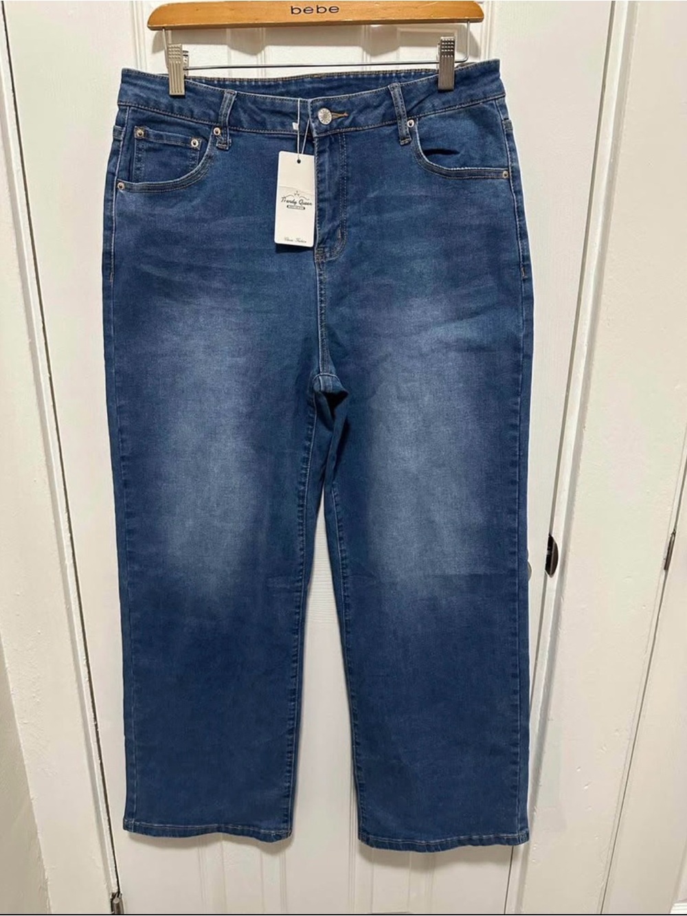 Size 12 Trendy Queen High Rise Straight Leg Jeans NWT